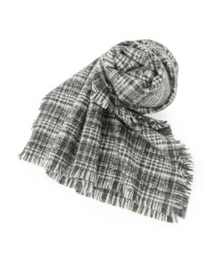 ITS'DEMO / イッツデモ マフラー・ショール・スヌード・ストール | 【手洗い可】ラメツイード風チェックストール