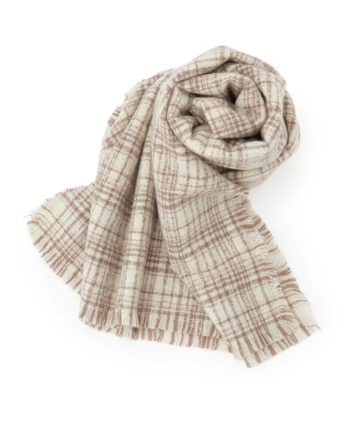 ITS'DEMO / イッツデモ マフラー・ショール・スヌード・ストール | 【手洗い可】ラメツイード風チェックストール | 詳細1