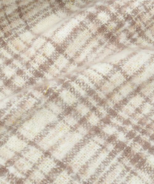 ITS'DEMO / イッツデモ マフラー・ショール・スヌード・ストール | 【手洗い可】ラメツイード風チェックストール | 詳細2