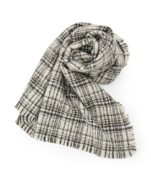 ITS'DEMO/イッツデモ 【手洗い可】ラメツイード風チェックストール オフホワイト(203) 00(フリーサイズ) ITS'DEMO/イッツデモ 【手洗い可】ラメツイード風チェックストール オフホワイト(203) 00(フリーサイズ)