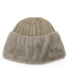 ITS'DEMO / イッツデモ ニットキャップ | ファートーク風ニットワッチ