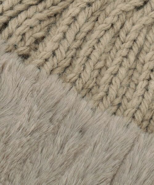 ITS'DEMO / イッツデモ ニットキャップ | ファートーク風ニットワッチ | 詳細4