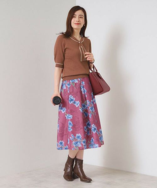 ITS'DEMO / イッツデモ ニット・セーター | 【手洗い可】配色ボウタイニット | 詳細13