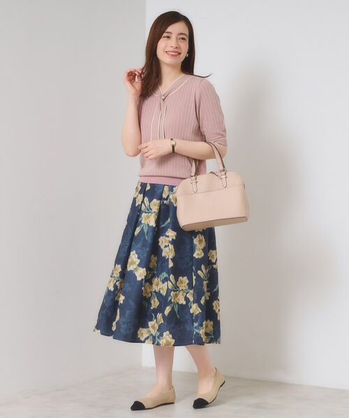 ITS'DEMO / イッツデモ ニット・セーター | 【手洗い可】配色ボウタイニット | 詳細17