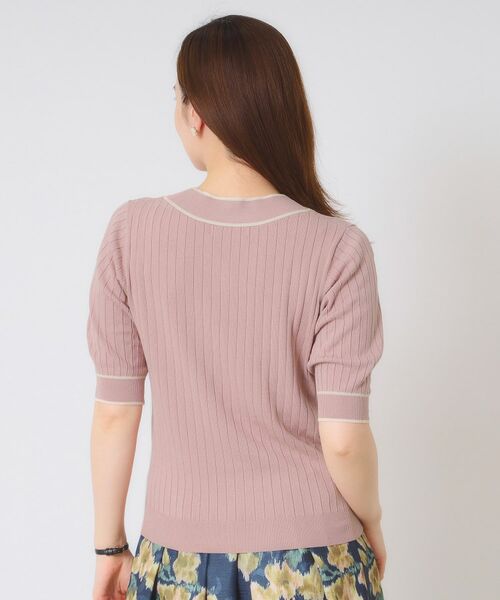 ITS'DEMO / イッツデモ ニット・セーター | 【手洗い可】配色ボウタイニット | 詳細21