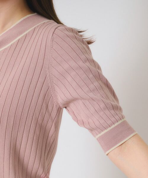 ITS'DEMO / イッツデモ ニット・セーター | 【手洗い可】配色ボウタイニット | 詳細23