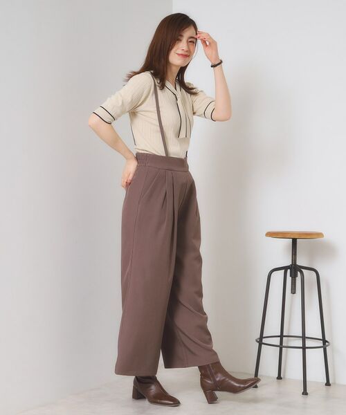 ITS'DEMO / イッツデモ ニット・セーター | 【手洗い可】配色ボウタイニット | 詳細5