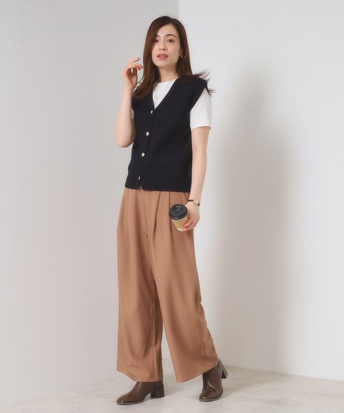 ITS'DEMO / イッツデモ ニット・セーター | 【手洗い可】Vネックニットジレ | 詳細13