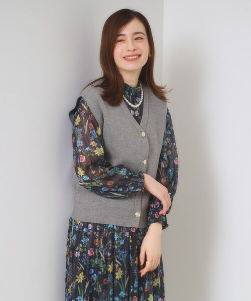 ITS'DEMO / イッツデモ ニット・セーター | 【手洗い可】Vネックニットジレ | 詳細7