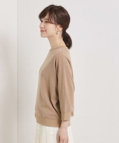 ITS'DEMO / イッツデモ カットソー | 【手洗い可】ラメポンチドルマントップス | 詳細14