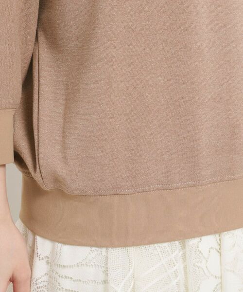 ITS'DEMO / イッツデモ カットソー | 【手洗い可】ラメポンチドルマントップス | 詳細18