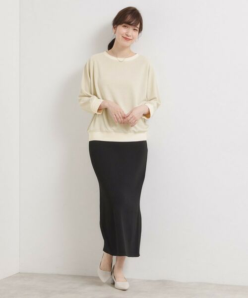 ITS'DEMO / イッツデモ カットソー | 【手洗い可】ラメポンチドルマントップス | 詳細3