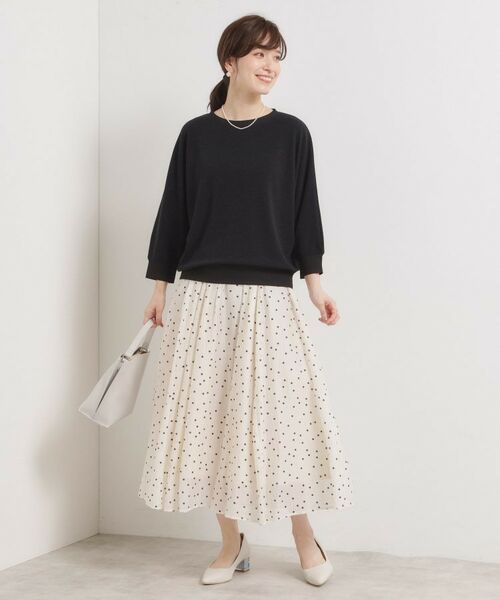 ITS'DEMO / イッツデモ カットソー | 【手洗い可】ラメポンチドルマントップス | 詳細6