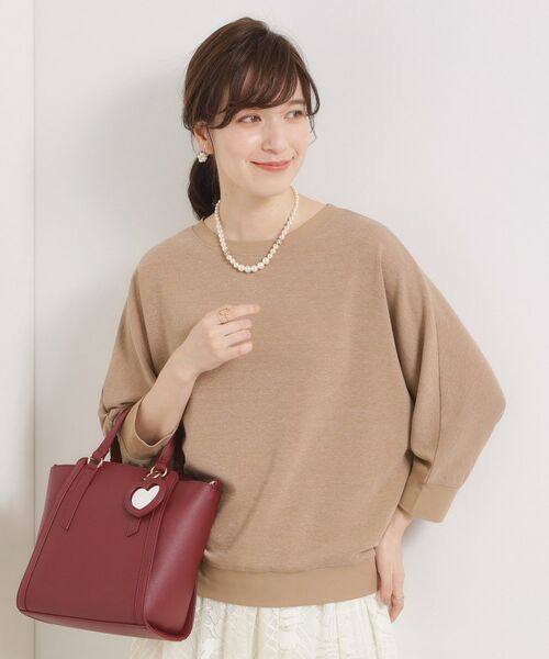 ITS'DEMO / イッツデモ カットソー | 【手洗い可】ラメポンチドルマントップス | 詳細9