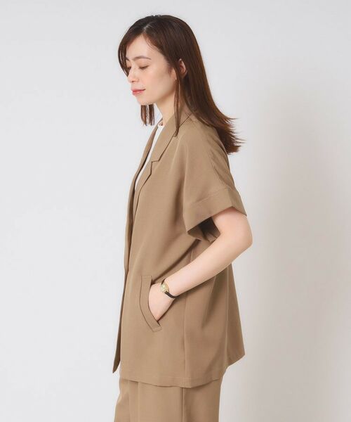 ITS'DEMO / イッツデモ テーラードジャケット | 【手洗い可／セットアップ可】5分袖ジャケット | 詳細14