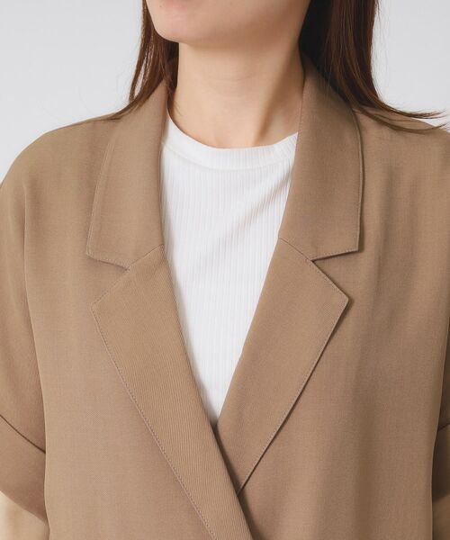 ITS'DEMO / イッツデモ テーラードジャケット | 【手洗い可／セットアップ可】5分袖ジャケット | 詳細16