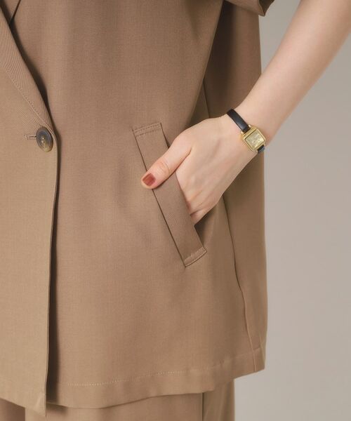 ITS'DEMO / イッツデモ テーラードジャケット | 【手洗い可／セットアップ可】5分袖ジャケット | 詳細19