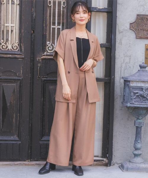 ITS'DEMO / イッツデモ テーラードジャケット | 【手洗い可／セットアップ可】5分袖ジャケット | 詳細2