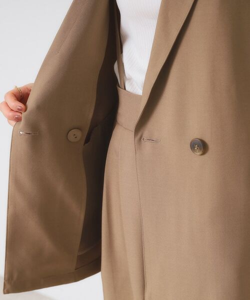 ITS'DEMO / イッツデモ テーラードジャケット | 【手洗い可／セットアップ可】5分袖ジャケット | 詳細20