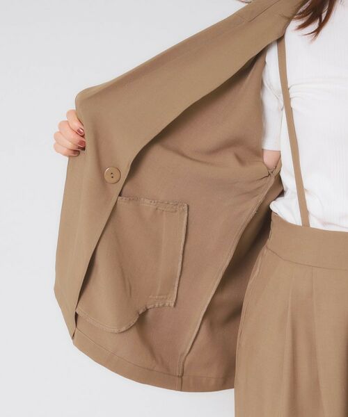 ITS'DEMO / イッツデモ テーラードジャケット | 【手洗い可／セットアップ可】5分袖ジャケット | 詳細21