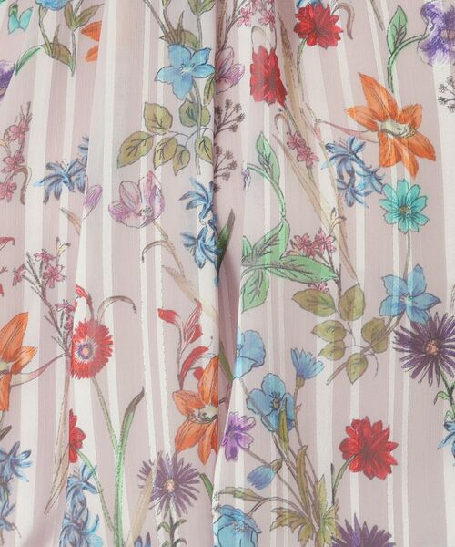 ITS'DEMO / イッツデモ シャツ・ブラウス | 【手洗い可／セットアップ可】ラメストライプ花柄ブラウス | 詳細14