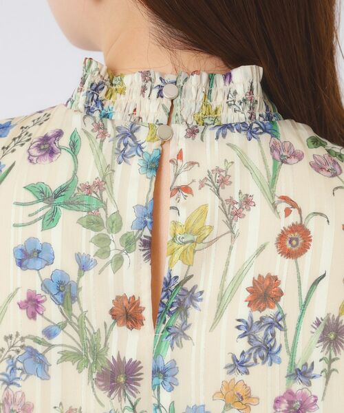 ITS'DEMO / イッツデモ シャツ・ブラウス | 【手洗い可／セットアップ可】ラメストライプ花柄ブラウス | 詳細19