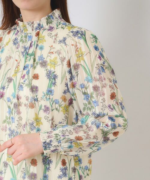 ITS'DEMO / イッツデモ シャツ・ブラウス | 【手洗い可／セットアップ可】ラメストライプ花柄ブラウス | 詳細20