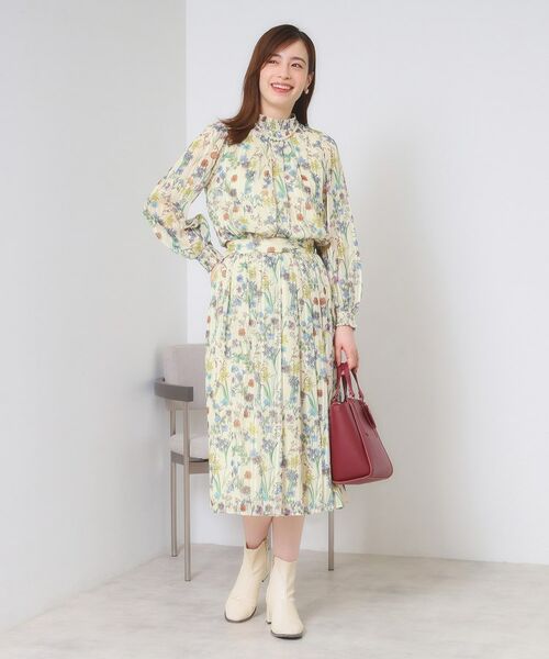 ITS'DEMO / イッツデモ シャツ・ブラウス | 【手洗い可／セットアップ可】ラメストライプ花柄ブラウス | 詳細4