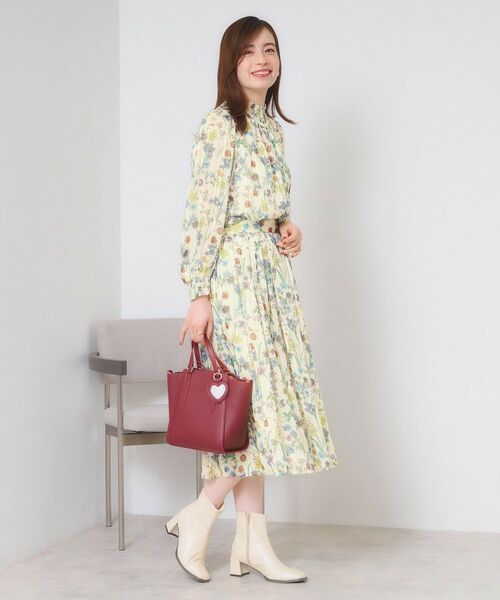 ITS'DEMO / イッツデモ シャツ・ブラウス | 【手洗い可／セットアップ可】ラメストライプ花柄ブラウス | 詳細5