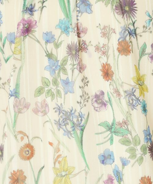 ITS'DEMO / イッツデモ シャツ・ブラウス | 【手洗い可／セットアップ可】ラメストライプ花柄ブラウス | 詳細6