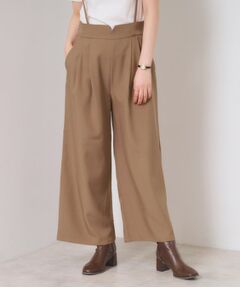 ITS'DEMO / イッツデモ パンツ | 【手洗い可／セットアップ可】サス付きワイドパンツ