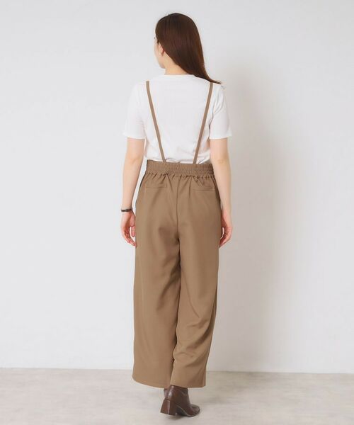 ITS'DEMO / イッツデモ パンツ | 【手洗い可／セットアップ可】サス付きワイドパンツ | 詳細16