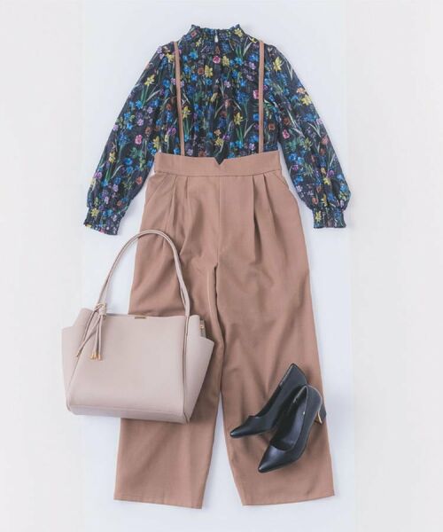 ITS'DEMO / イッツデモ パンツ | 【手洗い可／セットアップ可】サス付きワイドパンツ | 詳細28