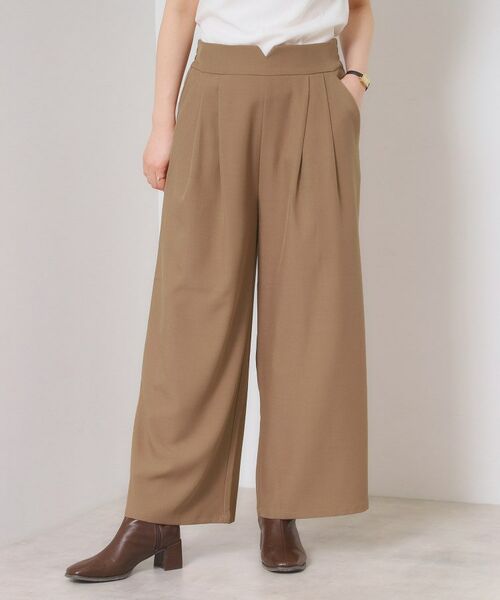 ITS'DEMO / イッツデモ パンツ | 【手洗い可／セットアップ可】サス付きワイドパンツ | 詳細5