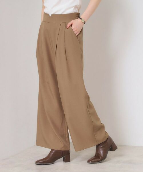 ITS'DEMO / イッツデモ パンツ | 【手洗い可／セットアップ可】サス付きワイドパンツ | 詳細6