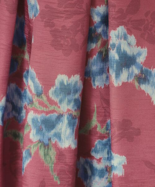 ITS'DEMO / イッツデモ スカート | 【手洗い可】花柄シャンタンスカート | 詳細10