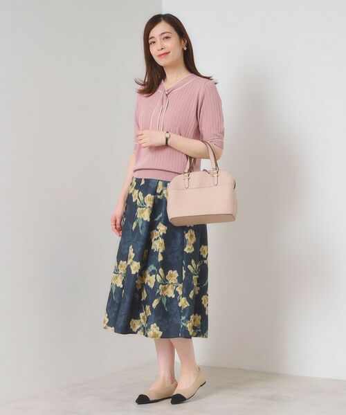 ITS'DEMO / イッツデモ スカート | 【手洗い可】花柄シャンタンスカート | 詳細12