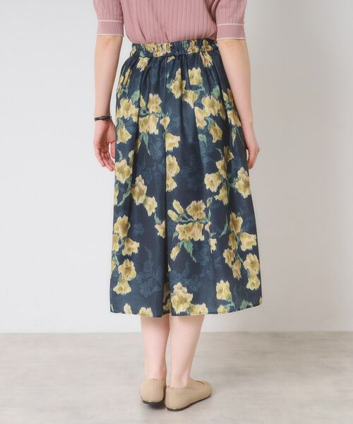 ITS'DEMO / イッツデモ スカート | 【手洗い可】花柄シャンタンスカート | 詳細17