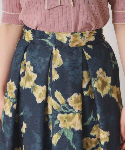 ITS'DEMO / イッツデモ スカート | 【手洗い可】花柄シャンタンスカート | 詳細18