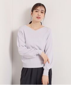 ITS'DEMO / イッツデモ ニット・セーター | 【手洗い可】アンジェリーナ総針vネックニット