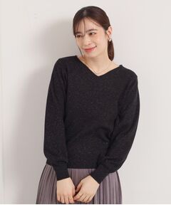 ITS'DEMO / イッツデモ ニット・セーター | 【手洗い可】アンジェリーナ総針vネックニット