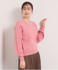 ITS'DEMO / イッツデモ ニット・セーター | 【手洗い可】アンジェリーナ総針vネックニット