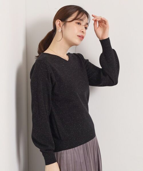 ITS'DEMO / イッツデモ ニット・セーター | 【手洗い可】アンジェリーナ総針vネックニット | 詳細11