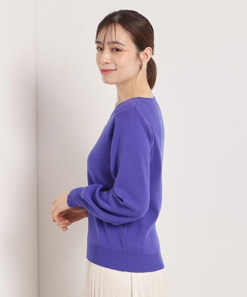 ITS'DEMO / イッツデモ ニット・セーター | 【手洗い可】アンジェリーナ総針vネックニット | 詳細24