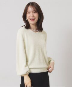 ITS'DEMO / イッツデモ ニット・セーター | 【手洗い可】ラメフェザーヤーンニット