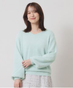 ITS'DEMO / イッツデモ ニット・セーター | 【手洗い可】ラメフェザーヤーンニット