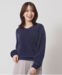 ITS'DEMO / イッツデモ ニット・セーター | 【手洗い可】ラメフェザーヤーンニット