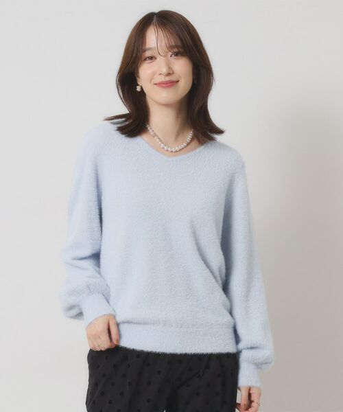 ITS'DEMO / イッツデモ ニット・セーター | 【手洗い可】ラメフェザーヤーンニット | 詳細11