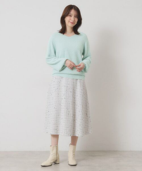 ITS'DEMO / イッツデモ ニット・セーター | 【手洗い可】ラメフェザーヤーンニット | 詳細8