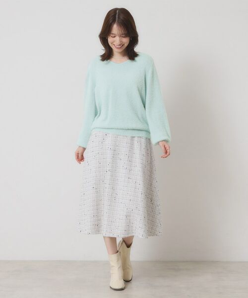 ITS'DEMO / イッツデモ ニット・セーター | 【手洗い可】ラメフェザーヤーンニット | 詳細9